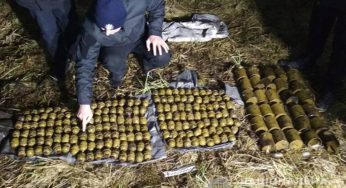 У Полонському районі знайдено мішки з боєприпасами