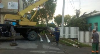 У Новій Ушиці рятувальники прибрали дерево, що впало на будівлю