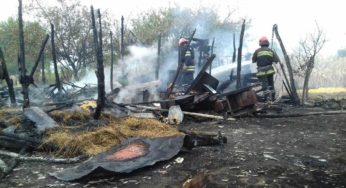 Старокостянтинівський район: рятувальники ліквідували пожежу господарчої споруди