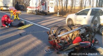 На Кам’янеччині сталася ДТП, внаслідок якої постраждав 70-річний мотоцикліст