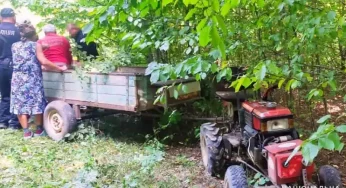 На Деражнянщині 78-річний водій потрапив під задні колеса мотоблоку