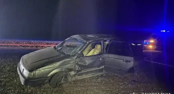 На Ярмолинеччині перекинулось авто із сім’єю: водій загинув, його дружина та 5-річний син отримали тілесні ушкодження