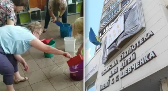 У Хмельницькому через зливу затопило бібліотеку