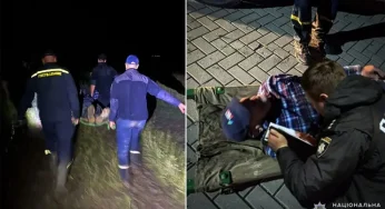 На Хмельниччині поліцейські разом з рятувальниками серед ночі розшукали в лісі зниклого 87-річного дідуся