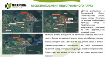 У громаді на Хмельниччині планують збудувати індустріальний екопарк, який створить понад 1500 робочих місць
