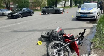 У Хмельницькому в ДТП травмувався 17-річний мотоцикліст